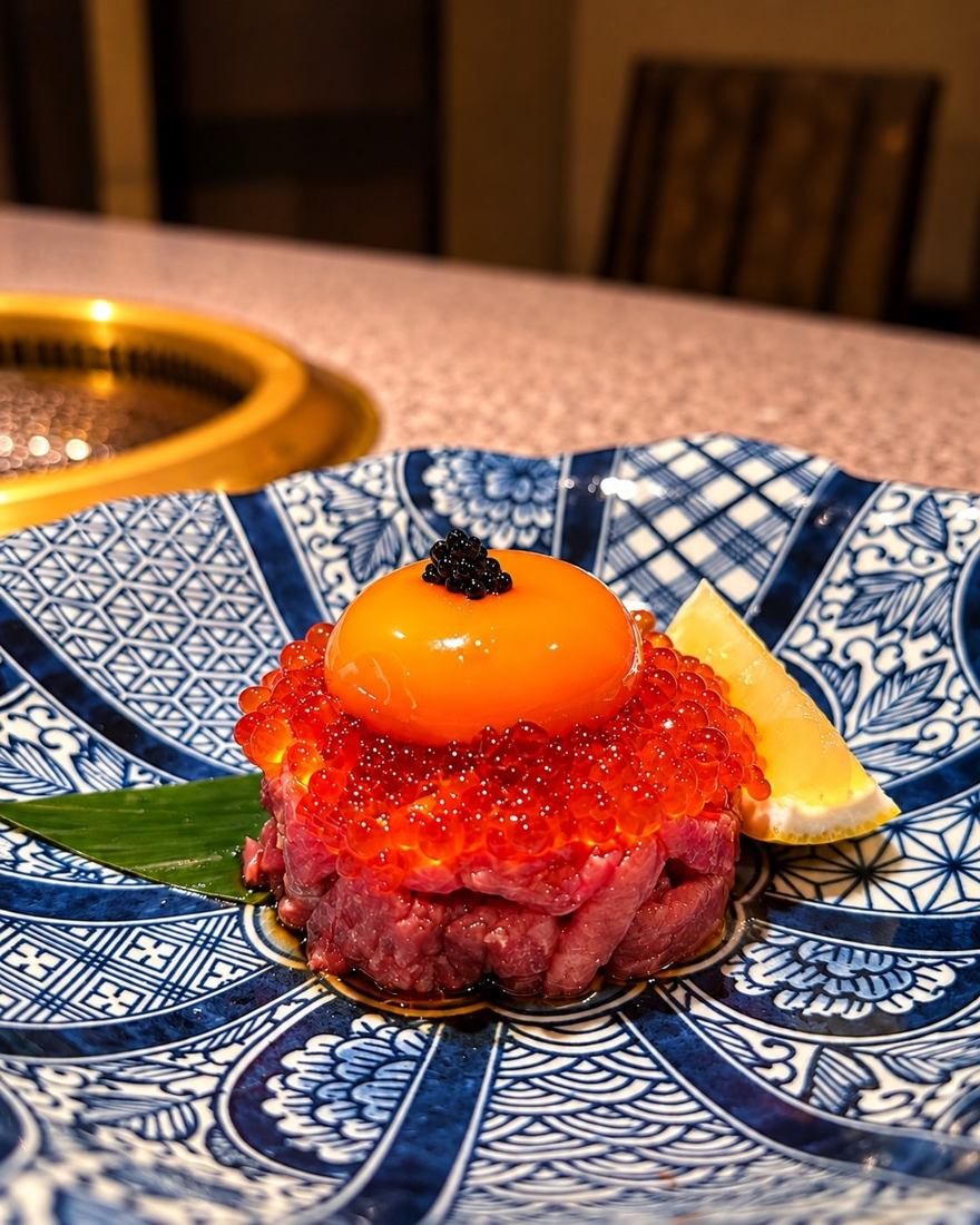 【那須御養卵】黒毛和牛×いくら ユッケ
