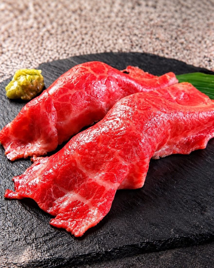 黒毛和牛炙り赤身握り