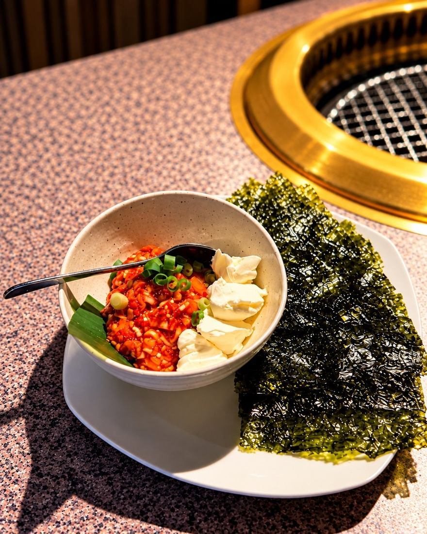 クリームチーズ＆チャンジャ＆韓国のり